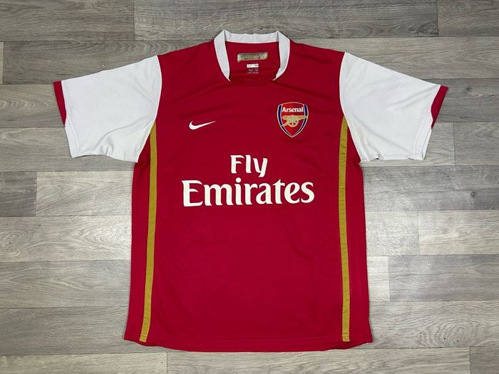 Genuine Vintage 2006 Nike Arsenal London Home Jersey Shirt Mens Medium
