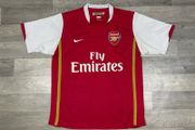 Genuine Vintage 2006 Nike Arsenal London Home Jersey Shirt Mens Medium