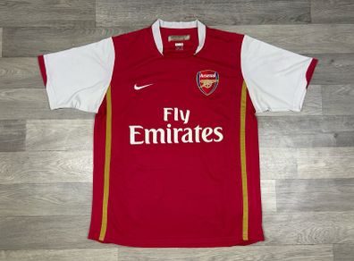 Genuine Vintage 2006 Nike Arsenal London Home Jersey Shirt Mens Medium