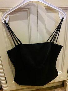 Black Frank Lyman dress top Size 14