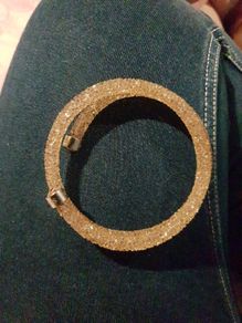 Genuine swarovski crystal dust bangle - stunning bracelet
