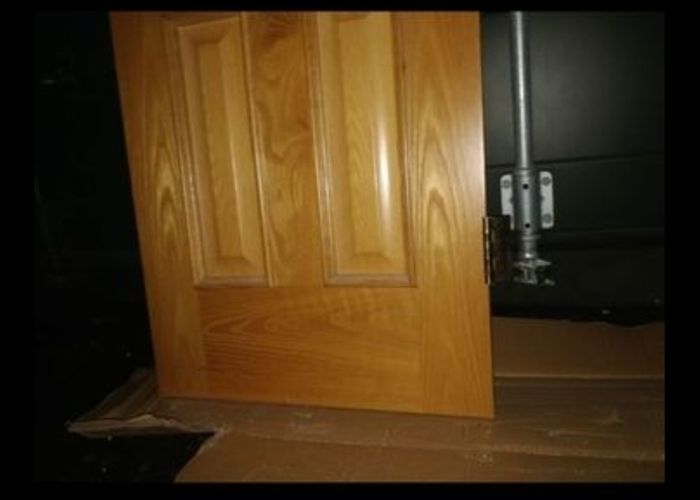 Solid wooden door