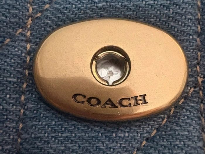 Coach Tabby 26 in quilted denim