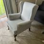 Blue and White striped chair Image 3