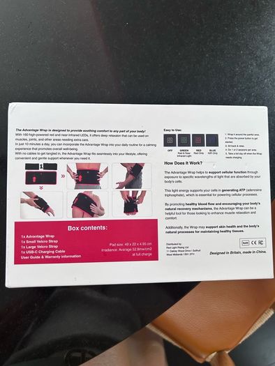Red & Infared Light Therapy Wrap