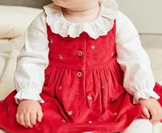 Next Baby Girl Red Christmas Dress, Bodysuit + Tights 3 piece set (New with Tags) 12-18 month.