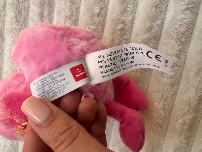 Aurora Yoohoo and Friends Pinkee Flamingo Plush approx. 15 cm. (without legs) Used Please see photos