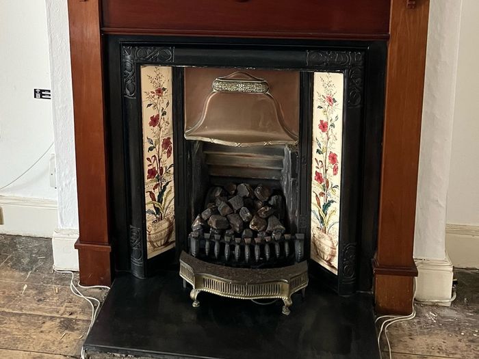 Cast iron fireplace