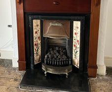 Cast iron fireplace