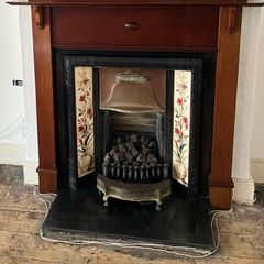 Cast iron fireplace