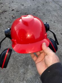 Safety Helmet with ear muffs