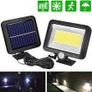 100 LED Solar Power PIR Motion Detection Sensor Security & Floodlights Outdoor Garden Light Security Flood Battery Lamps Image 2
