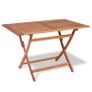 Folding Garden Table 120x70x75 cm Solid Teak Wood Image 5