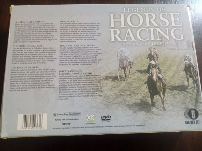 6 Dvd Box Set - Legends of Horse Racing