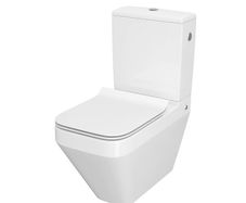 Cersanit Compact Toilet Back to Wall, Rectangular Shape