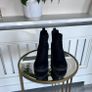 Ladies Black Block Heeled Faux Suede Ankle Boots from River Island. Size UK 6 / EU 39 Image 2