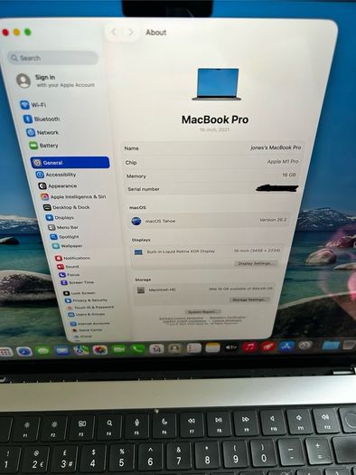 MacBook Pro M1 Pro 16"