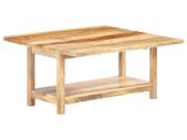 Extendable Coffee Table 90x(45-90)x45 cm Solid Mango Wood