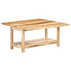 Extendable Coffee Table 90x(45-90)x45 cm Solid Mango Wood