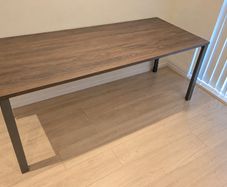 Herman Miller Office Desk 180 x 75 cm Dark Woodgrain