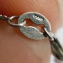 Vintage 925 Sterling Silver necklace with teardrop and round stone pendant Image 8
