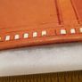 handcrafted made soft leather wallet,with designs ,, thank you,,was used,some wear and tear,,take as is .. Image 10