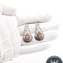 Vintage 925 Sterling Silver Purple Chalcedony Earrings Image 7