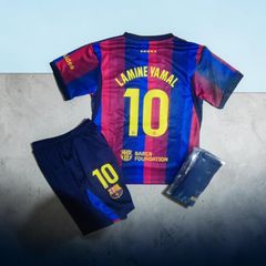 Barcelona 26/27 ( Lamine Yamal 10 ) Kids Kit , 6/7, 7/8, 10/11 Yrs