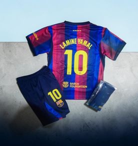Barcelona 26/27 ( Lamine Yamal 10 ) Kids Kit , 10/11 Yrs ( last one )