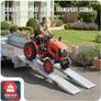 Folding Loading Ramps 180cm Heavy Duty Pair 400kg Capacity, Non-Slip Surface, Portable Foldable Design for Motorcycle, Mobility Scooters, Lawn Mower, Quad, and ATV Image 5