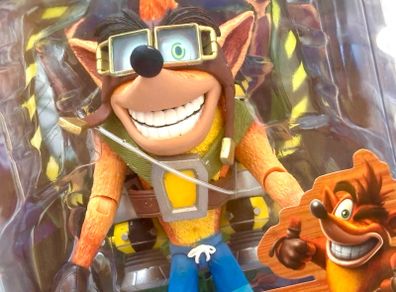 Deluxe Crash Bandicoot With Jet Pack Figure From Activision & Neca - SEALED