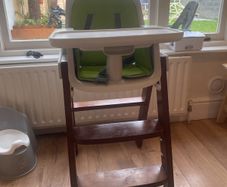 wooden high chair