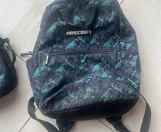 Minecraft school bag and matching lunch bag