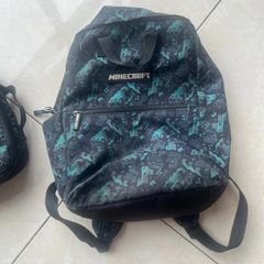 Minecraft school bag and matching lunch bag