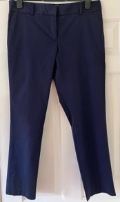 Navy Capri Trousers by Carolyn Donnelly