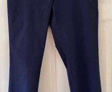 Navy Capri Trousers by Carolyn Donnelly