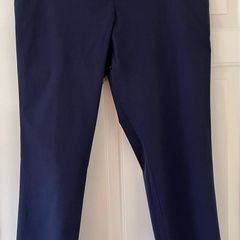 Navy Capri Trousers by Carolyn Donnelly