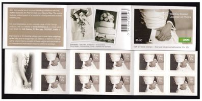 2008 Ireland Wedding Self-adhesive Commemorative Stamp Booklet Mint Never Hinged (MNH). Hibernian HB148