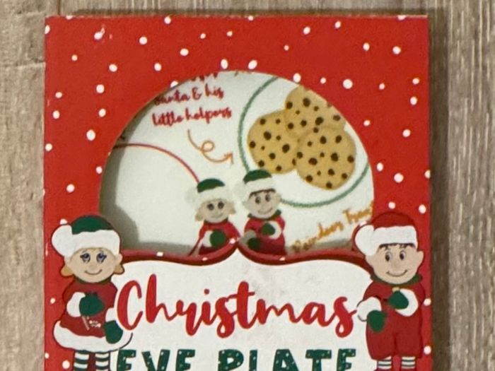 Elf Christmas Eve Plate