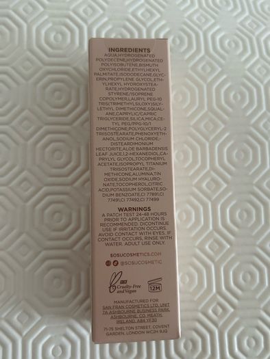 SOSU Cosmetics Radiance Base Skin Enhancer. Cosmic Sheen