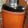 Vintage Harrods Hip flask & Leather Case Image 4