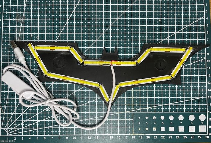 Batman backlit emblem