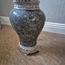 Large Silver and Grey Mosaic table lamp Image 2