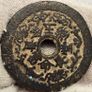 China Qing Dynasty Broze Charm Coin Medal Chang Ming Fu Gui  Good Fortune Amulet Image 3