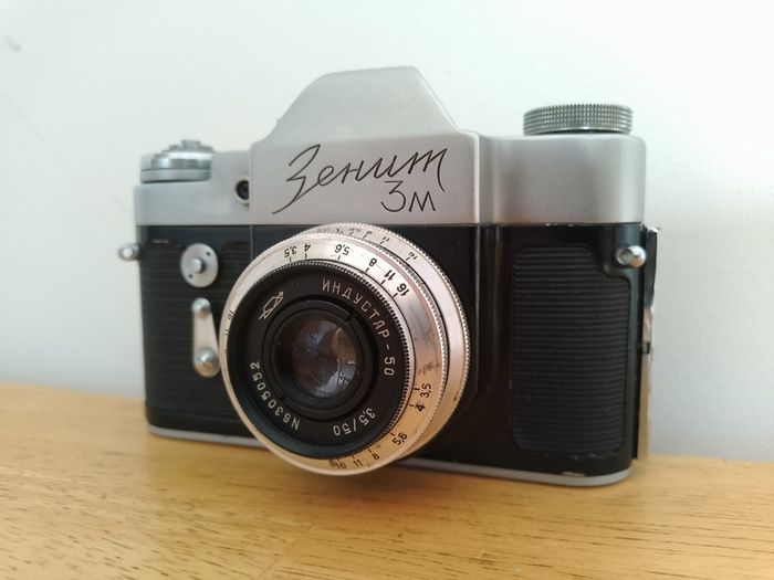 Zenit-3M Serviced lens Industar-50, Refurbished USSR Soviet Russian SLR 35 mm film camera, Analog Photography 63093650