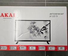 24" Akai Led Hd Tv With Satelite And Saorview Tuners  - Brand New