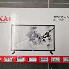 24" Akai Led Hd Tv With Satelite And Saorview Tuners  - Brand New