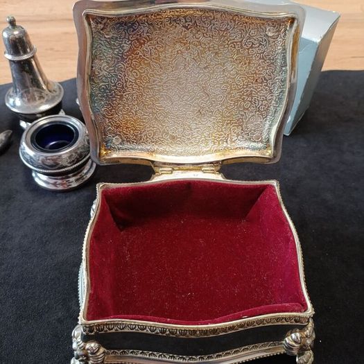 set of old silver-plated items