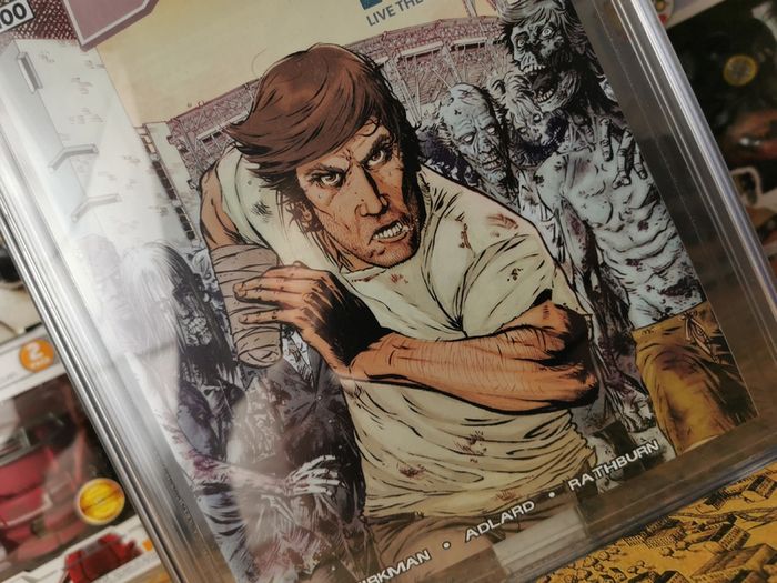 Walking Dead #100 ! CGC Graded ! 9.6 Near Mint + ! Current Value is 432 Dollars ! SDCC 2012 Exclusive Escape Variant Cover ! 1st Appearance of Negan ! Death of Glenn ! by Image Comics !