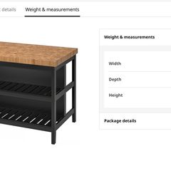 ikea kitchen island unit and storage shelving units